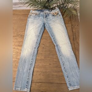 Miss Me Zigzag Chevron Skinny Jeans  28x29